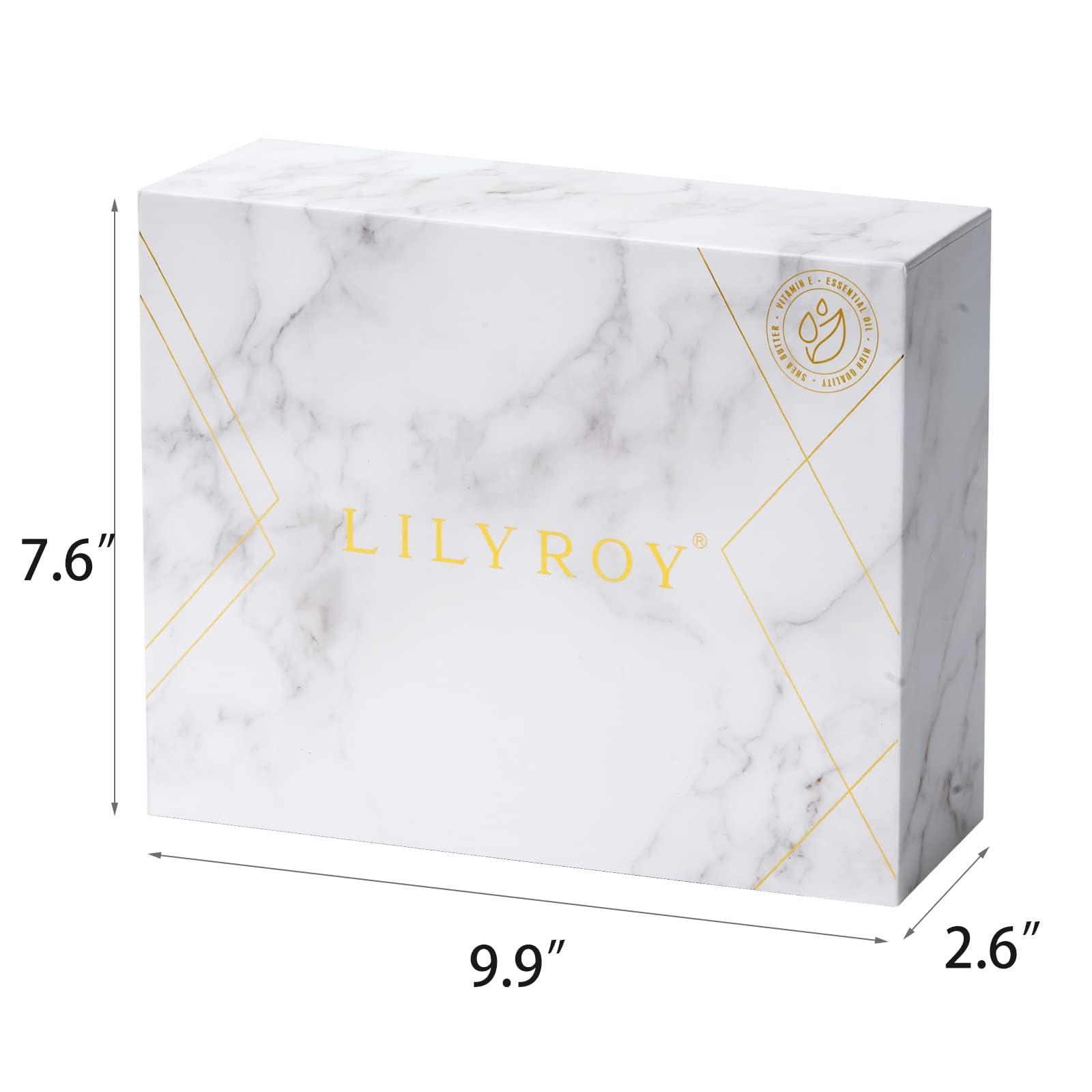 LILY ROY LILY ROY Spa Bath Gift Baskets Set Perfumes Bath and Body Gift Box Gift Set 15 Pcs Epsom Salts Bath Bombs Bath Spa Gifts for Women Fathers Mothers Day Spa Kit Gifts Set for Christmas Birthday