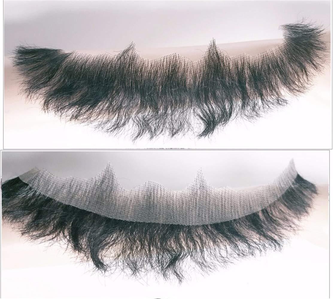 Aimeely Aimeely Mens Simulation Fake beard Human Hair Mustache Makeup Cosplay Props (1#)