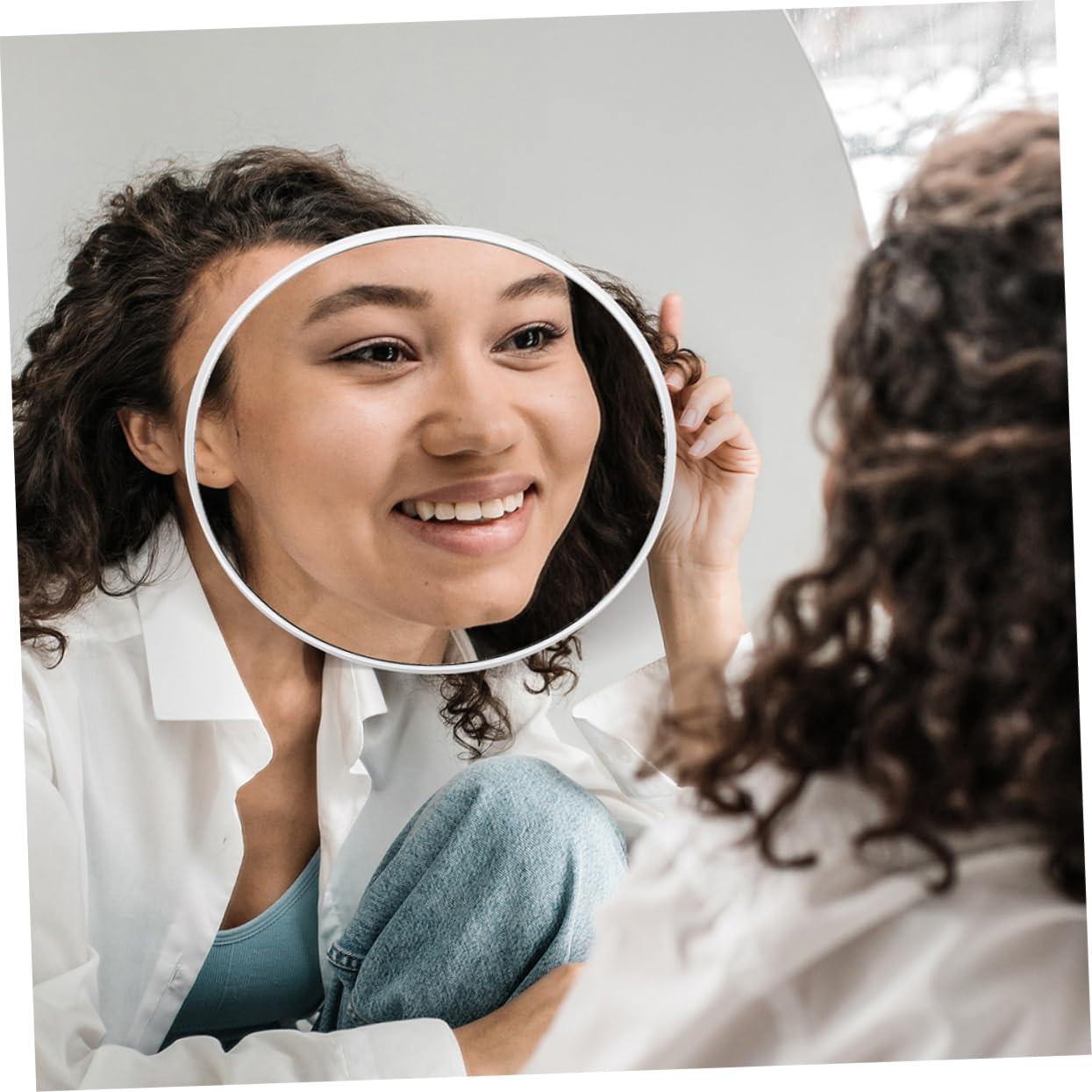 BIUDECO BIUDECO Magnifying Vanity Mirror Suction Magnifying Mirror 30x Magnifying Makeup Mirror Suction Cup Wall Mount Bathroom Magnifier Round Vanity Mirror Travel Size
