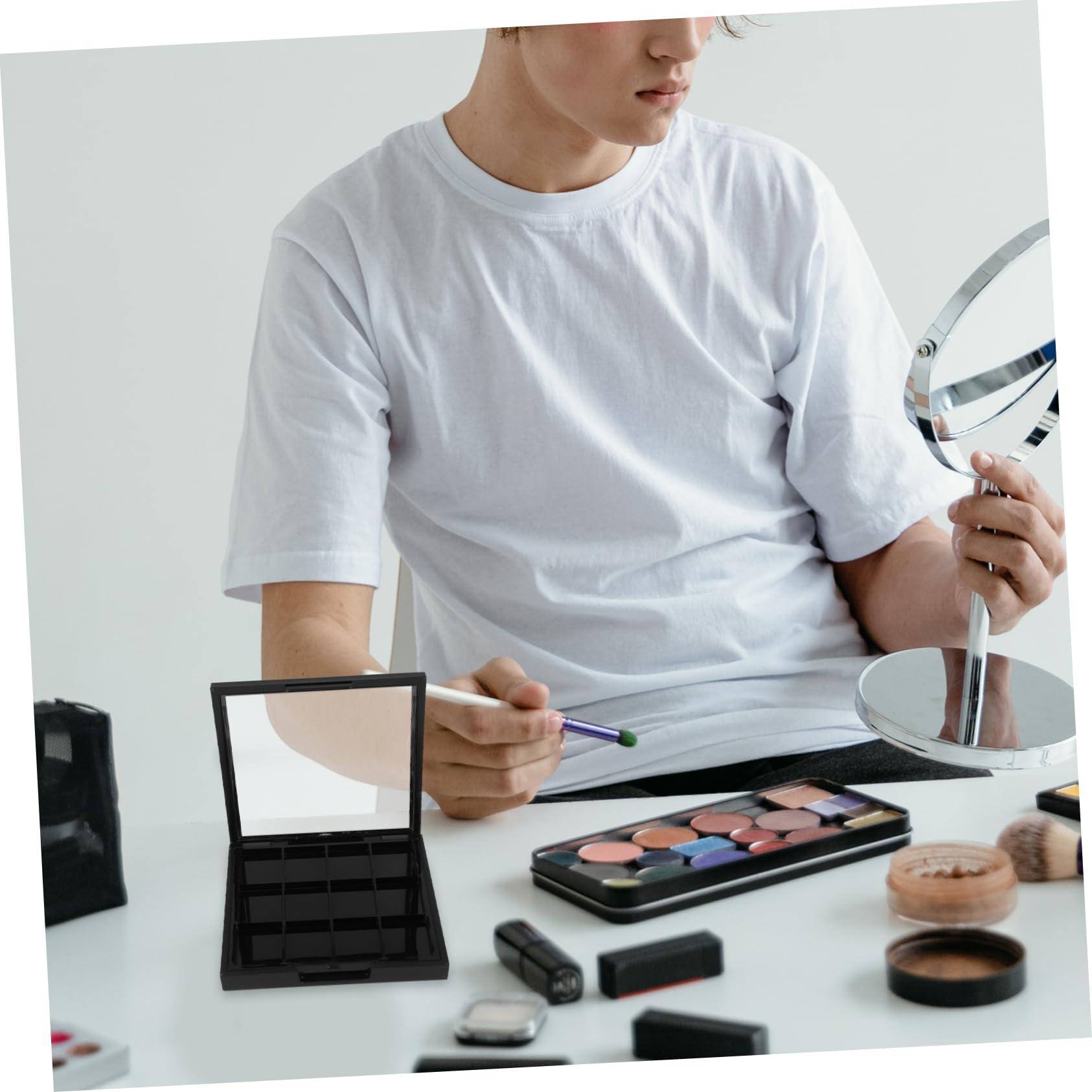 Beaupretty Beaupretty 1PC 12 DIY eyeshadow empty eyeshadow containers makeup eyeshadow compact eyeshadow case empty eye shadow pallet loose powder organizer eyeshadow pallets travel disk make up