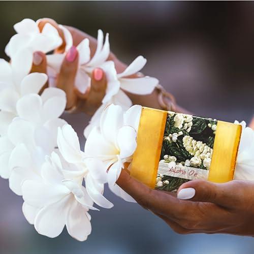 Nabila K Glycerin Bar Soap Aloha 'Oe Scent - Natural, Vegan-Friendly, Hypoallergenic - Moisturizing and Hydrating with 100% Vegetable Glycerin - Sulfate-Free, Paraben-Free, Chemical-Free - 4.5 oz