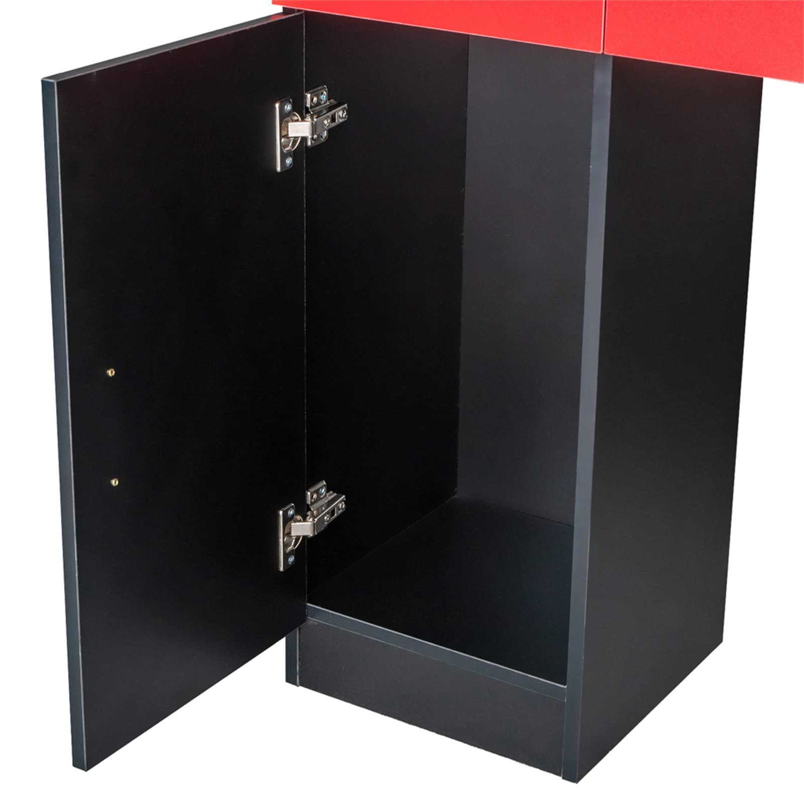 HomVent Barber Stations, Salon Stations for Hair Stylist, Wall Mount Styling Hair Makeup Station, Barber Accessories, Hair Salon Beauty Spa Equipment Set, Dressing Table Used for Barbershop (Style 7)