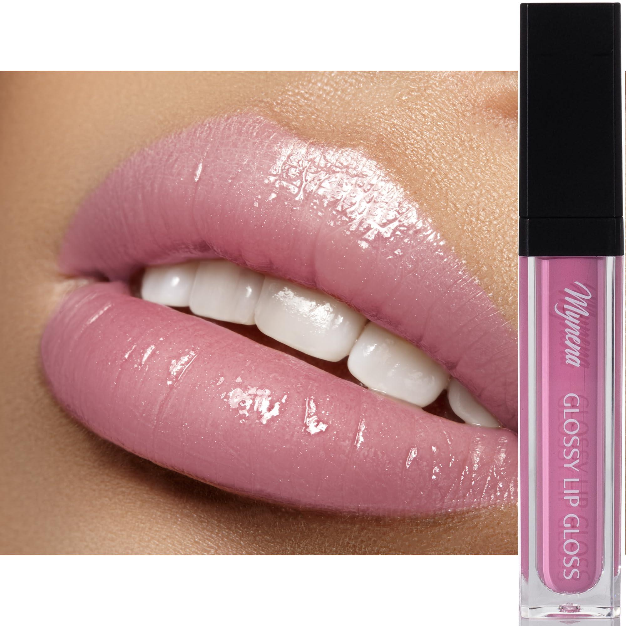 Mynena Mynena Hot Pink Matte Lipstick and Light Pink Lip Gloss