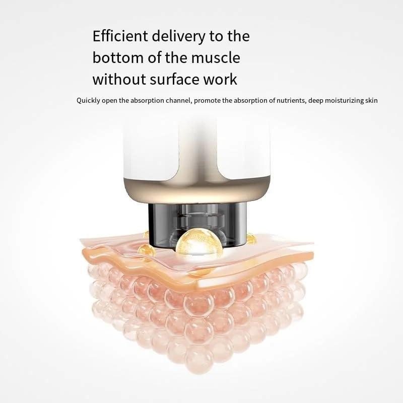 Generic Generic Red Blue Water Light Gun Needle-Free Facial Essence Introduction Instrument Microcrystalline Beauty Tender Skin Instrument, White