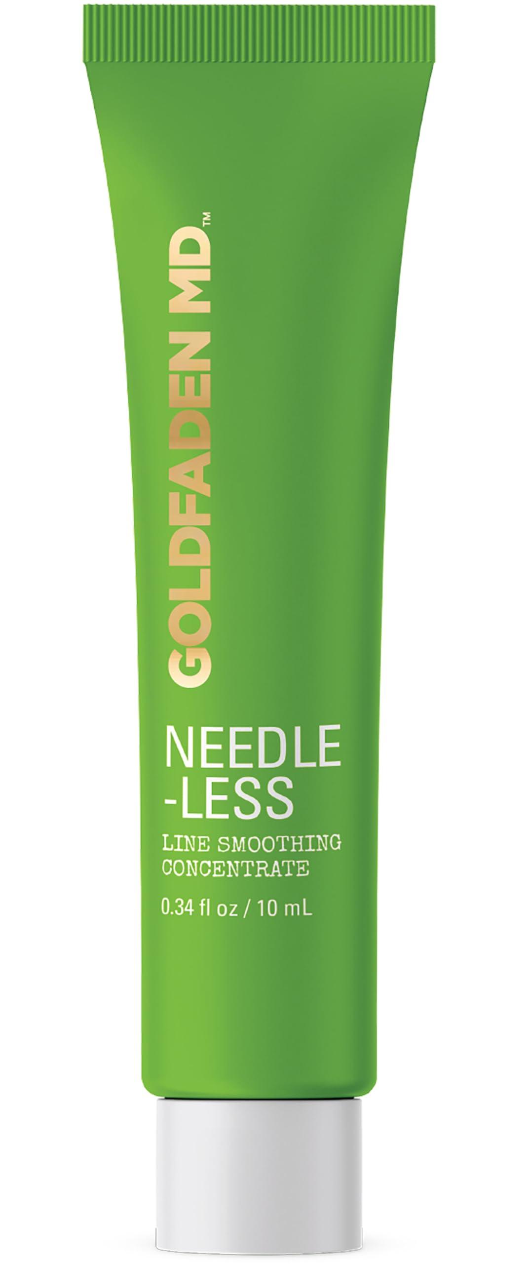 GOLDFADEN MD GOLDFADEN MD Needle-Less Line Smoothing Concentrate for Face & Neck | w/Seaweed Extract, Hyaluronic Acid, Hexapeptides, Organic Red Tea Extract TRIAL .34 Fl Oz