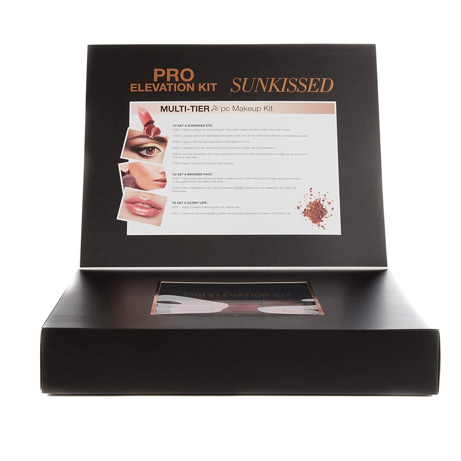 Profusion Cosmetics Profusion Cosmetics - Pro Elevation Kit - Starter Makeup Artist Kit Eyeshadows Lip Shades Gel Eyeliners Highlighters Contour Bronzer Brow Powder Eyebrow Wax Eyebrow Highlighter Applicator Brushes