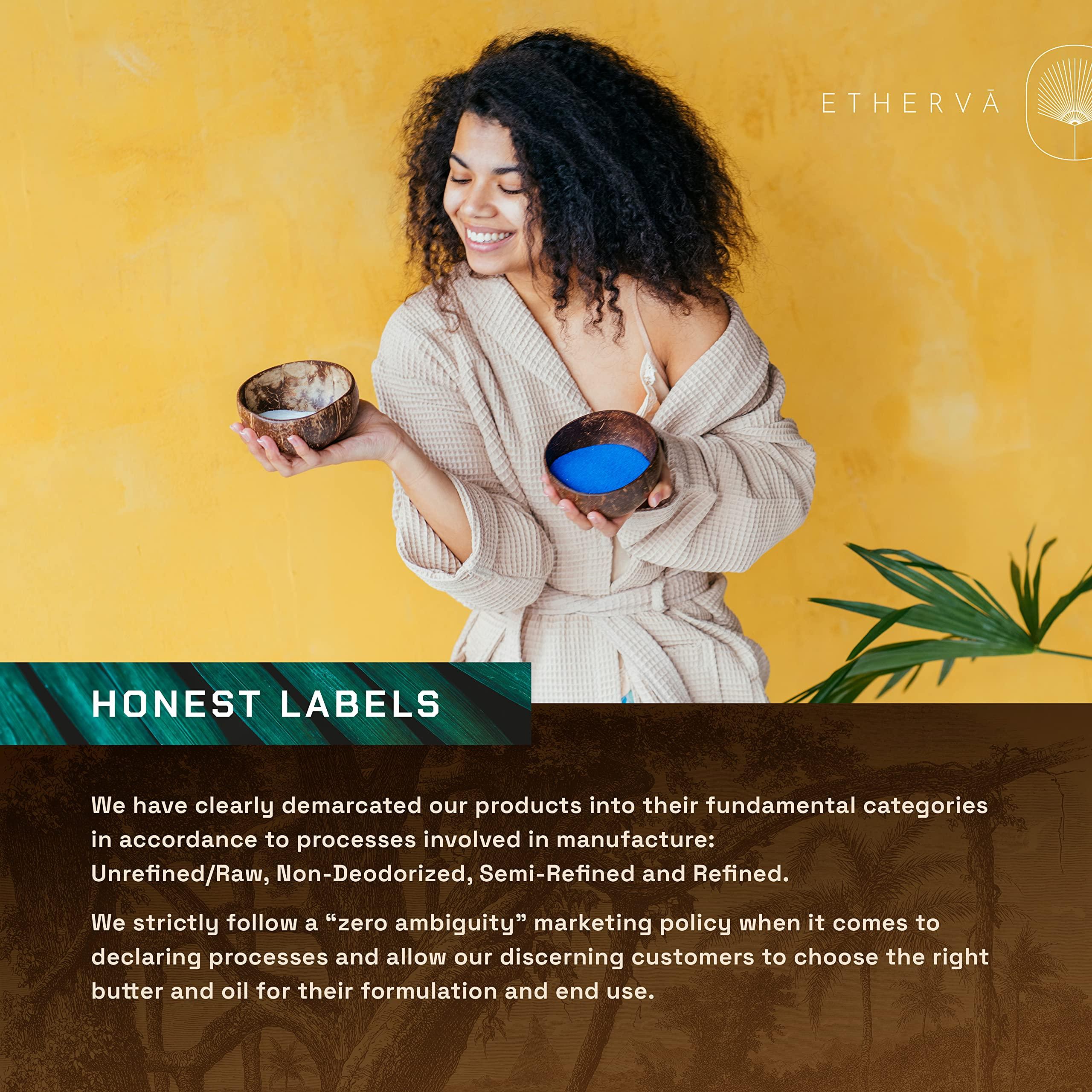 ETHERVA ETHERVA Cold Pressed Tamanu Oil | Bulk DIY Pack | Unrefined, Raw, Wild Grown Organic Tamanu Seeds | Vegan | Carrier Oil For Skin, Body, Scalp, Hair | For Whipped Creams | Glass Bottle 17.5 Fl Oz