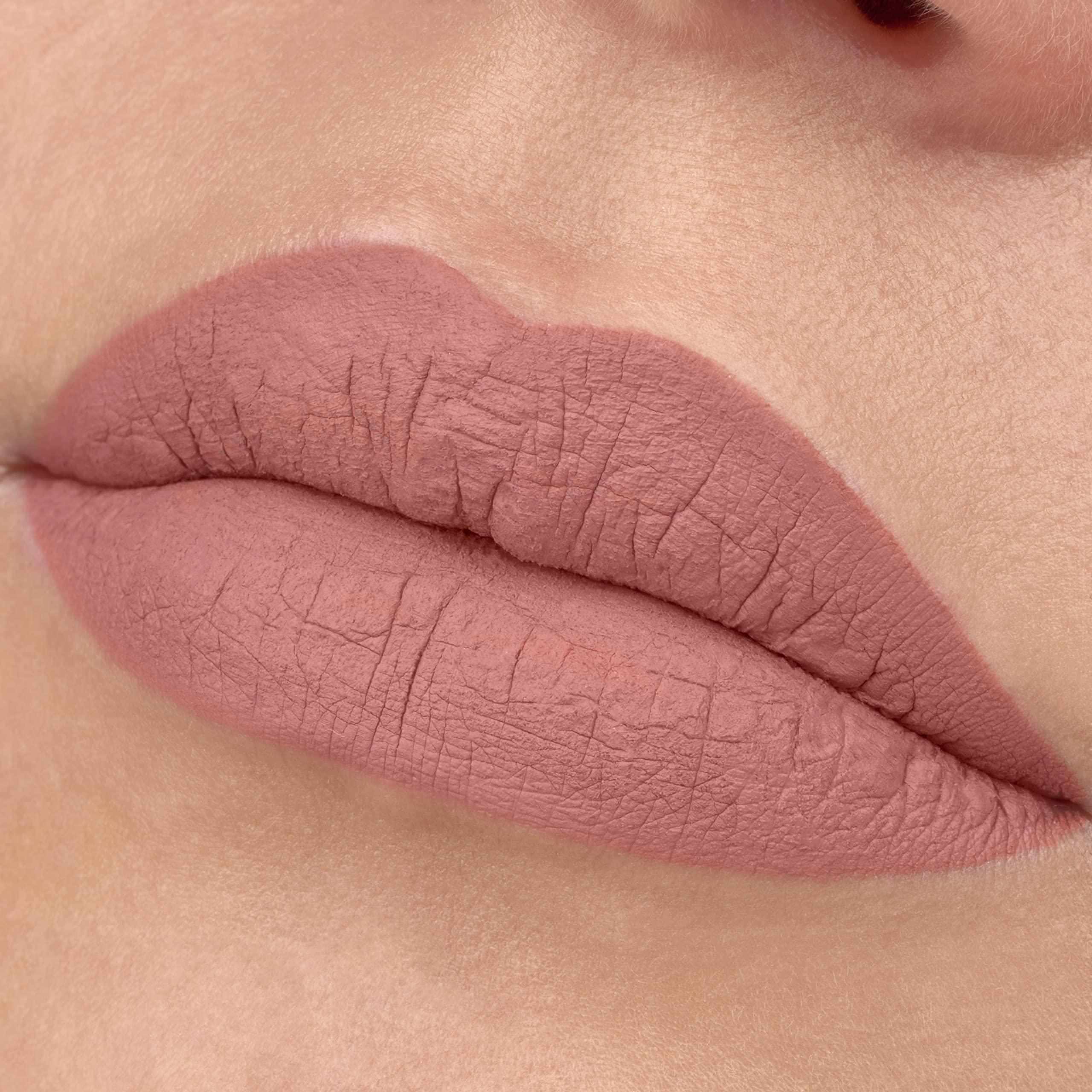 essence cosmetics essence | 8h Matte Liquid Lipstick | Highly Pigmented with Smudge-proof Matte Finish | Vegan & Cruelty Free (Rosy Nude)
