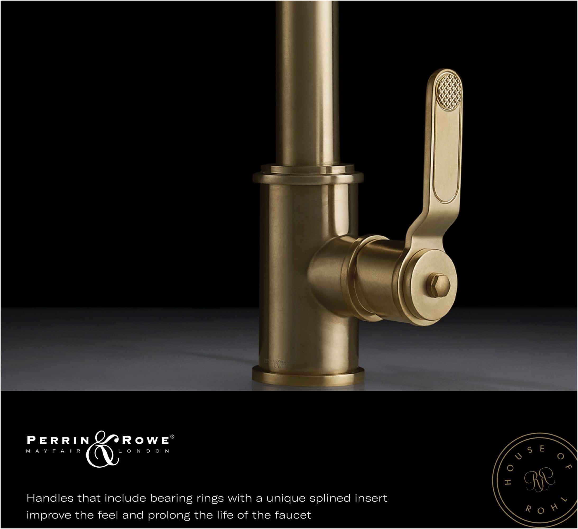 Rohl Perrin & Rowe U.6595SEG Rohl Bathroom-Hardware Bath Faucets and Accessories, Satin English Gold