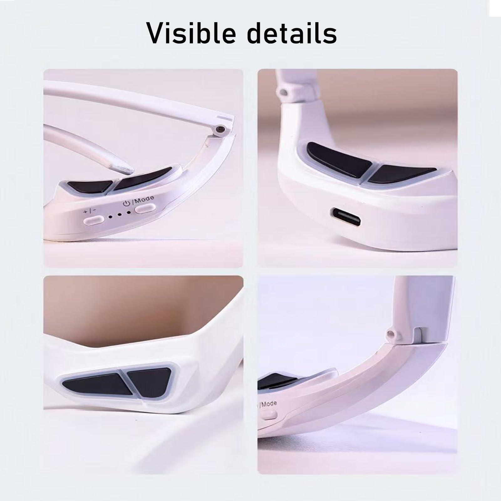 Generic Eye Bag Remover Glasses,Revital Eyes Red Light Glasses, Revital Eyes Red Light Glasses, Eye Beauty Glasses Eyes Bag Remover For Reduce Dark Circles And Wrinkles At Home, One Size