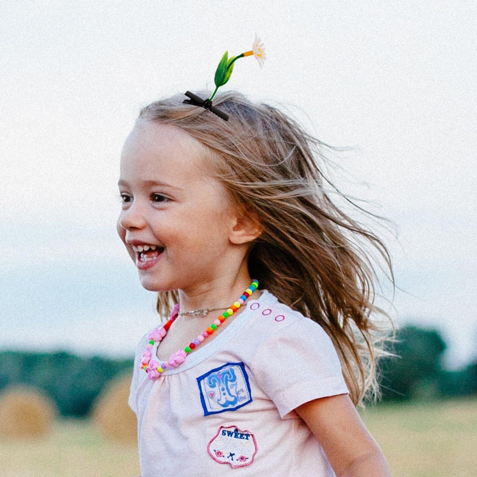 WRITWAA WRITWAA 20Pcs Bean Sprout Hair Clip, Funny Plant Hairpins Flower Plant Hair Clips, Sweet Hair Clips Girls Cute Little Grass Barrette Headwear