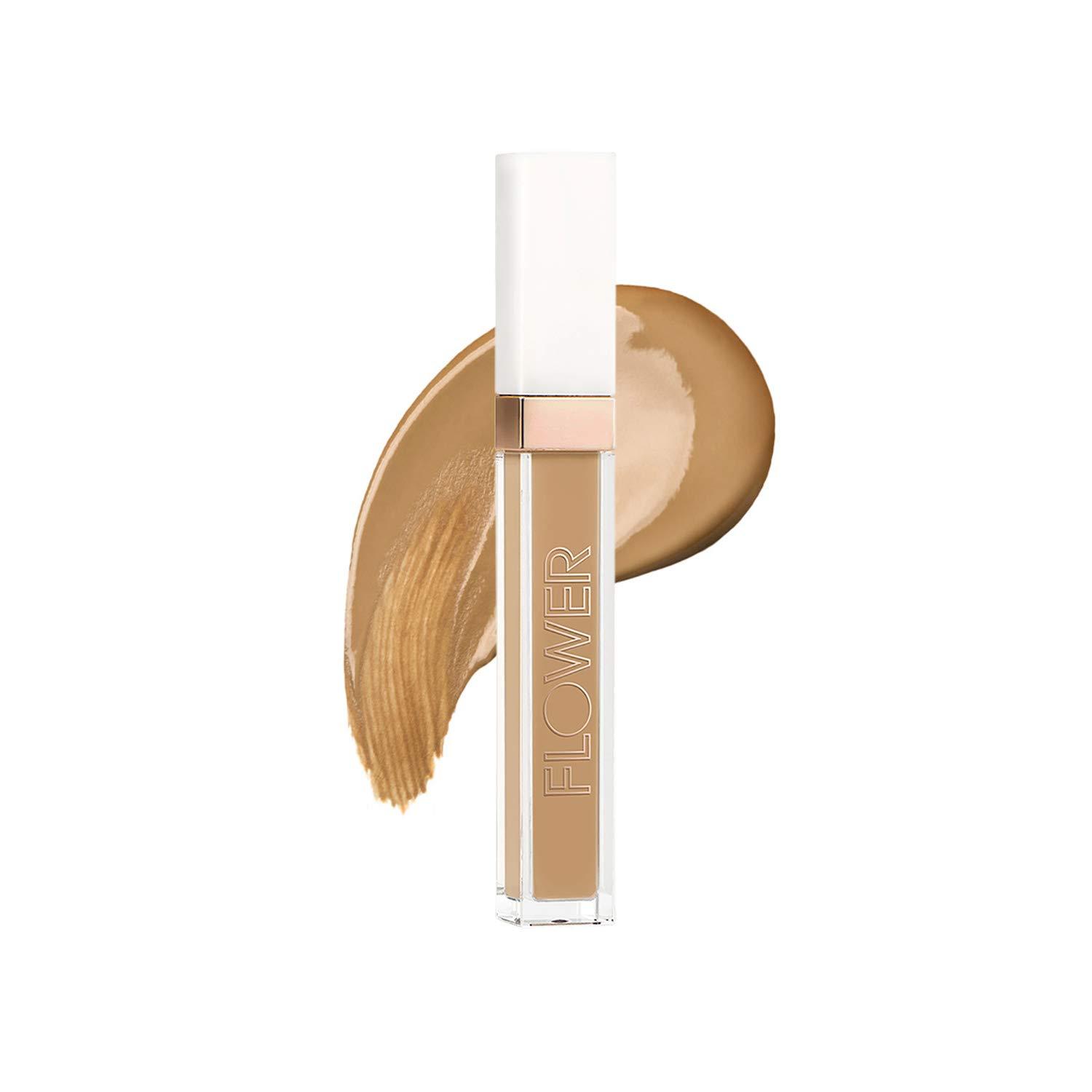 FLOWER BEAUTY FLOWER BEAUTY By Drew Barrymore Light Illusion Full Coverage Concealer - Diffuse Dark Under Eye Circles + Blurs Blemishes - Weightless Formula + Crease Proof Makeup (Deep)