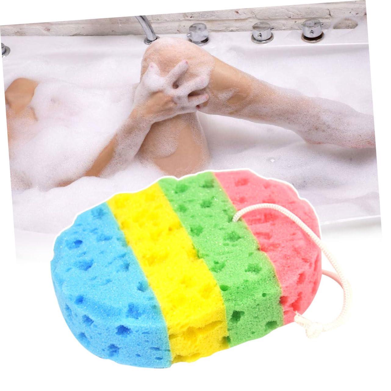 Healeved Healeved 3sets Seaweed Bath Sponge Set Natural Sea Sponge for Bathing Four Color Oval Sponges Body Cleaning and Exfoliating Gentle on Skin Material 2pcs*3