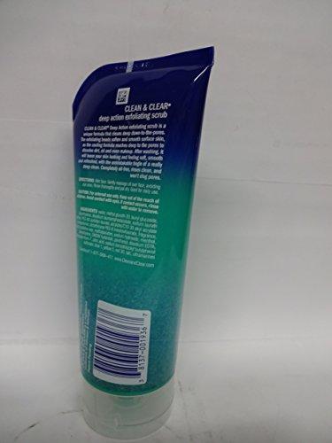 Clean & Clear Clean & Clear Scrub Deep Action Exfoliating 5 Ounce Oil-Free (148ml) (6 Pack)
