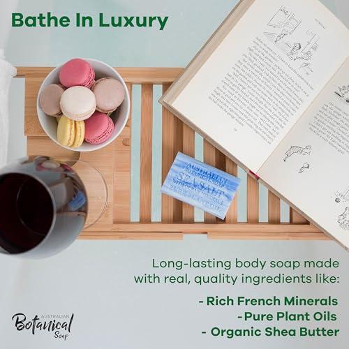 Australian Botanical Soap Australian Botanical Soap, Sea Salt with Ocean Minerals 6.6 oz (187g) Soap Bars | Natural Soap Base | All Skin Types | Women & Men | Shea Butter Enriched Bar Soap - Pack of 8