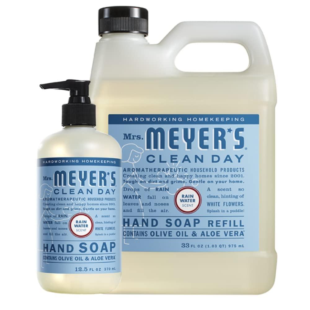 MRS. MEYER'S CLEAN DAY Mrs. Meyer\'s Hand Soap Variety, 1 Rain Water Refill, 1 Rain Water Hand Soap, 1 CT