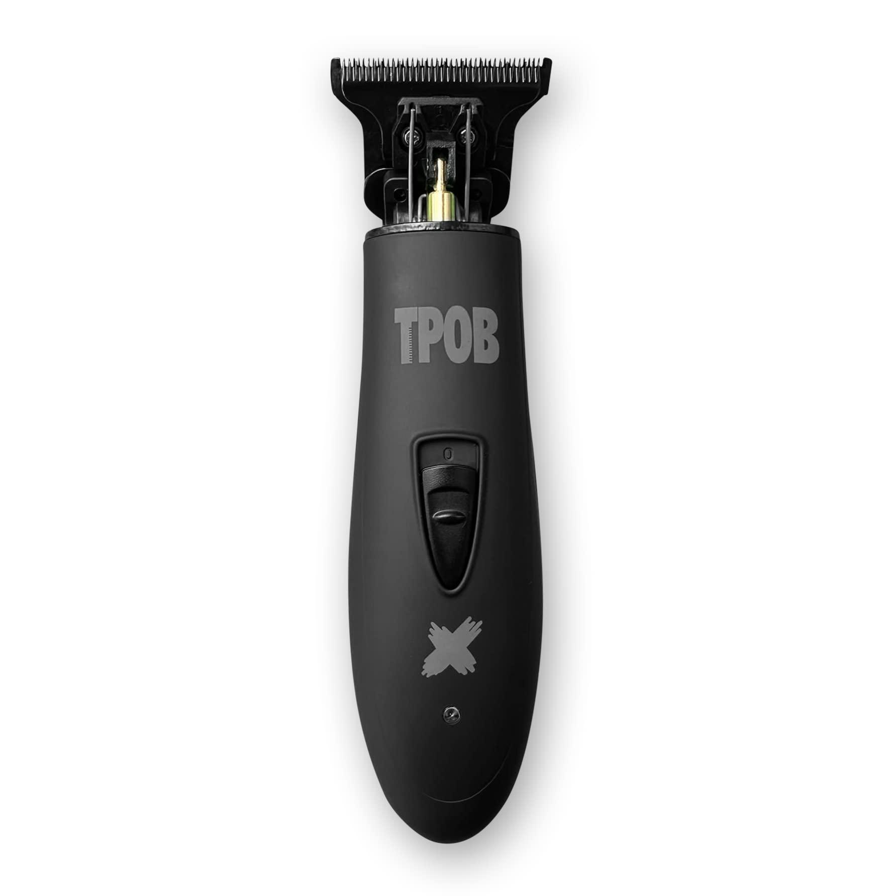 TPOB TPOB Slime 2 Black Clipper Trimmer Shaver Set Barber Hair Clippers for Men 6800 RPM with Rubber Case
