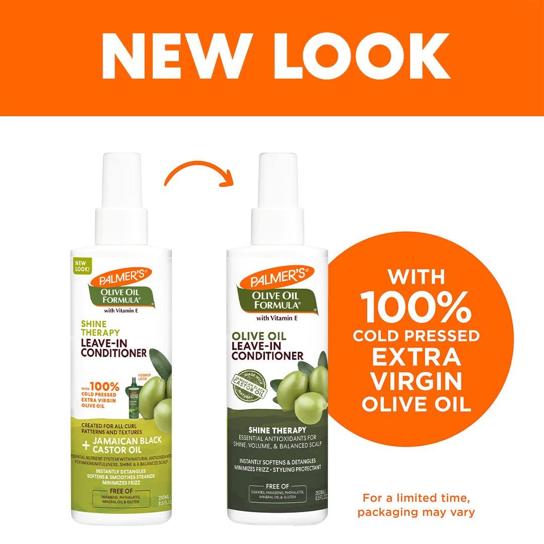 Palmer\'s Palmer\'s Olive Oil Formula Leave In Conditioner Spray, Shine Therapy, Instantly Detangle, Soften and Smooth Textured and Curly Hair, 8.5 Ounces (Pack of 2)