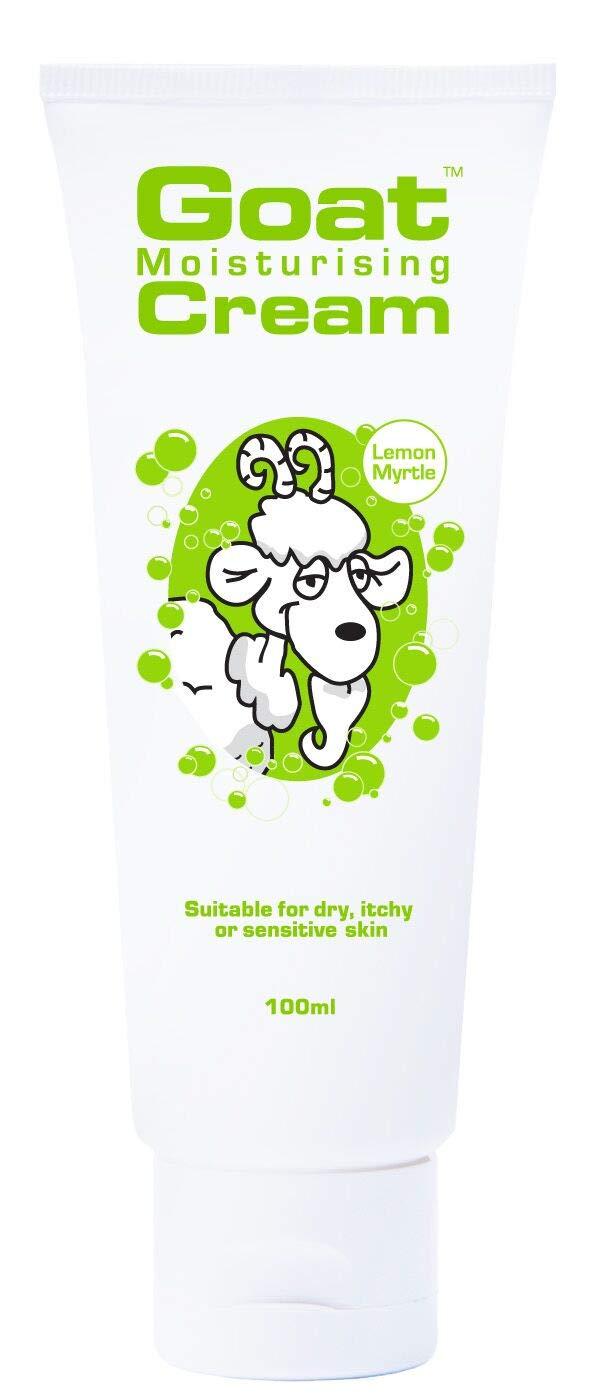 GOAT NATURAL Goat Moisturising Cream 3.3oz (Lemon Myrtle (1 Pack), 1 Count)