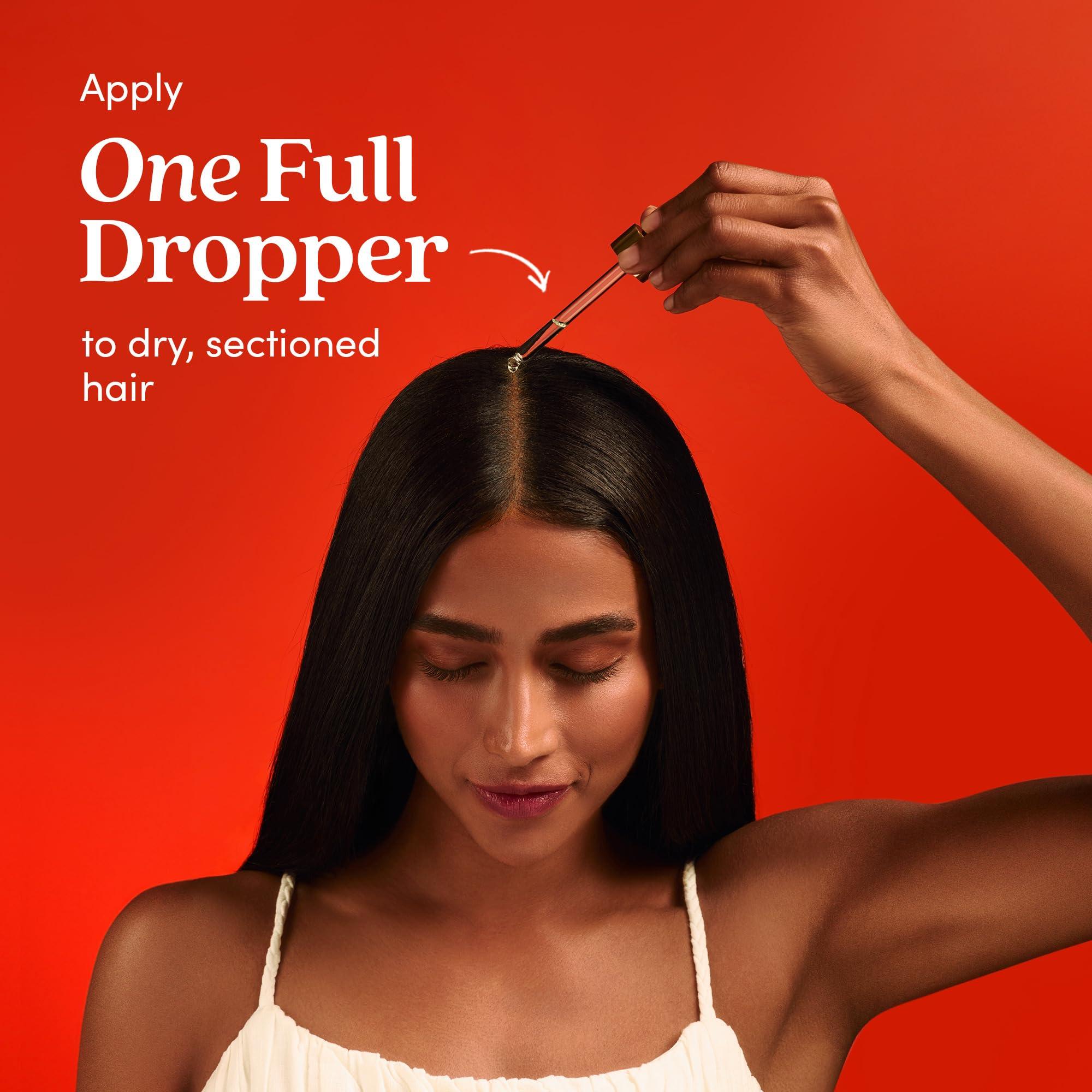 Fable and Mane Fable and Mane Hair Oil - HoliRoots Strengthening Serum for Damaged, Frizzy Hair with Ashwagandha, Castor Oil & Scalp Treatment - 1.8FL oz