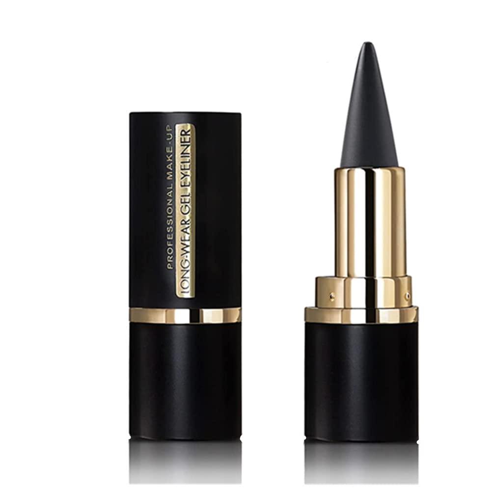 Go Ho Go Ho Grey-black Gel Eyeliner Stick,Gel Eyeliner Pencil Crayon,Creamy Smooth Dark Grey Eye-liner Pen Eyeliner Makeup Eyeshadow Lips for Women(Gray)