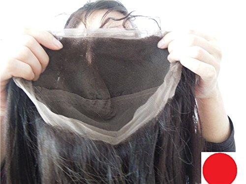 DaJun DaJun Hair 20" Full Lace Human Hair Wigs With Baby Hair Peruvian Virgin Remy Human Hair Yaki Straight Color #1 Jet Black