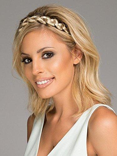Christie Brinkley Thick Braid Headband Color Ht25 Ginger Blonde - Jumbo Twist No Slip Wide Chunky Braid Put on Pieces Hairpiece Wedding Princess Hair Vibralite Synthetic Diadema Trenzada Gruesa