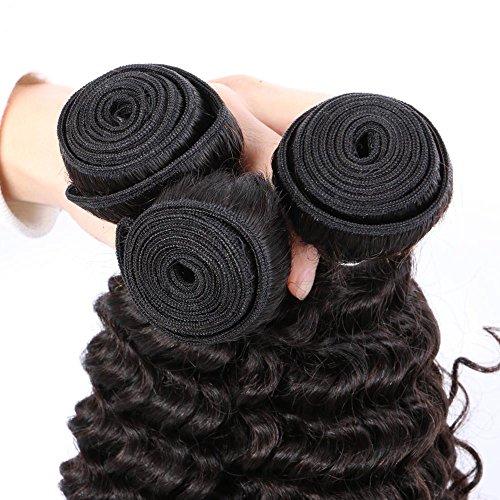 DaJun 8A Hair Extension Malaysian Virgin Remy Human Hair Bundles Deals Deep Wave Curly Weave 3pcs/lot 300gram Natural Colour 18"18"18" Grace Hair Products Weft