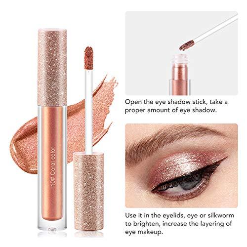 Aooba 4 Colors Glitter Liquid Eyeshadow, Makeup Glitter Gloss for Eyes Shimmer Eyeliners Waterproof Long Lasting Sparkling Eye Shadow Set