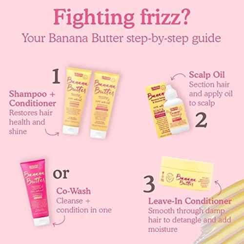 Umberto Giannini Umberto Giannini Banana Butter Nourishing Superfood Shampoo & Conditioner Set, Vegan & Cruelty Free Moisturising Formula for Dry, Textured or Frizzy Hair