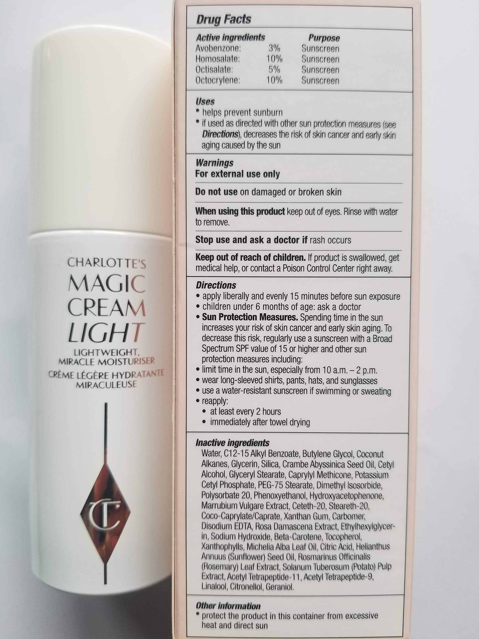 CHARLOTTE TILBURY Charlotte Tilbury Magic Cream Light - Lightweight Miracle Moisturizer Sunscreen Broad Spectrum SPF 20 0.5 oz