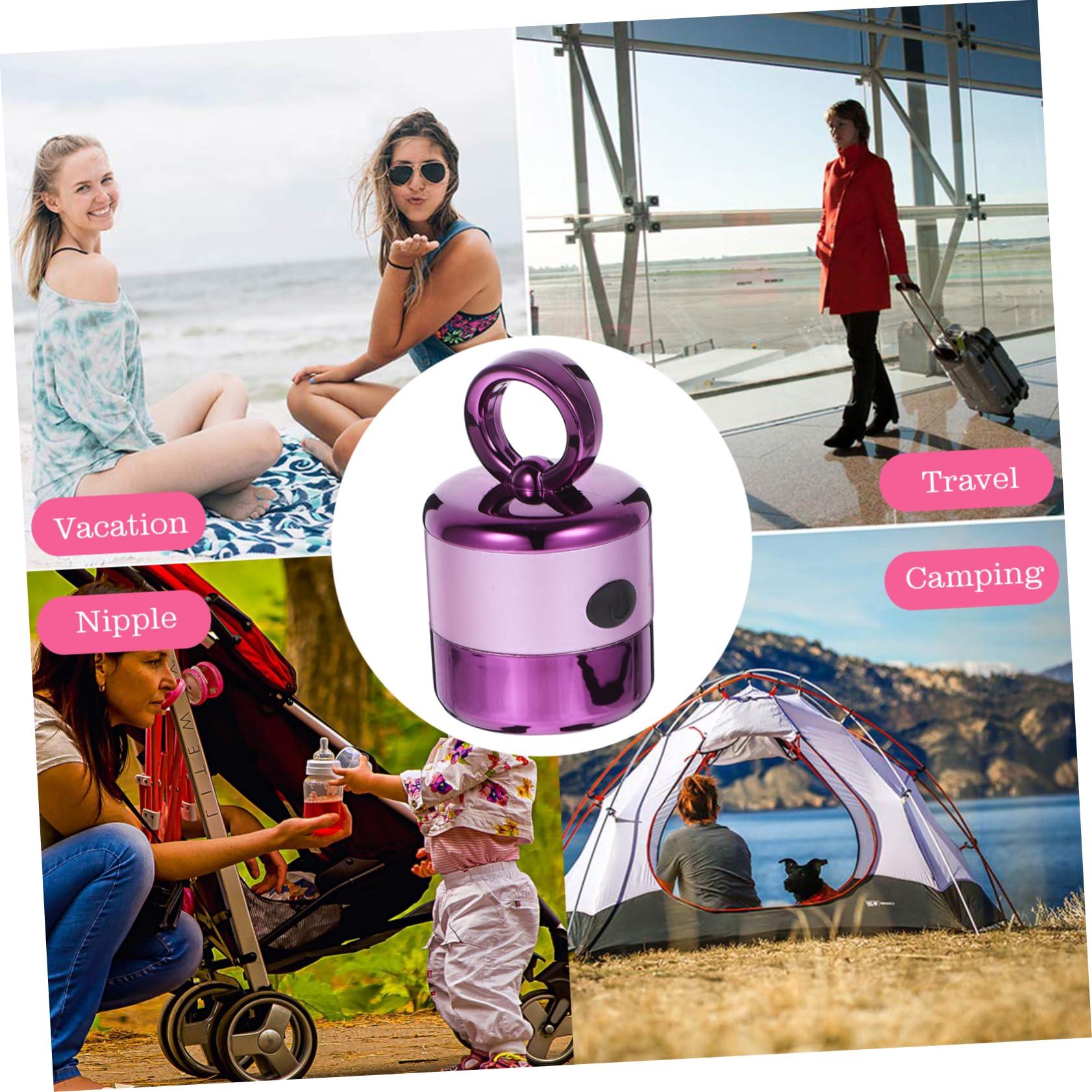 Ipetboom Ipetboom 2pcs Electric Makeup Powder Puff Blender Facial Puff for Even Foundation Purple Battery Operated Easy to Clean