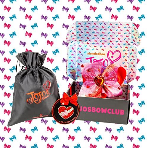 JoJo Siwa Signature Jojo Siwa Bows - Exclusive Bow Collection - Edition #4- One Large Limited Edition Hair Bow & Collectors Pin + Accessories from JOJO SIWAS OFFICIAL BOW CLUB in a giftable box