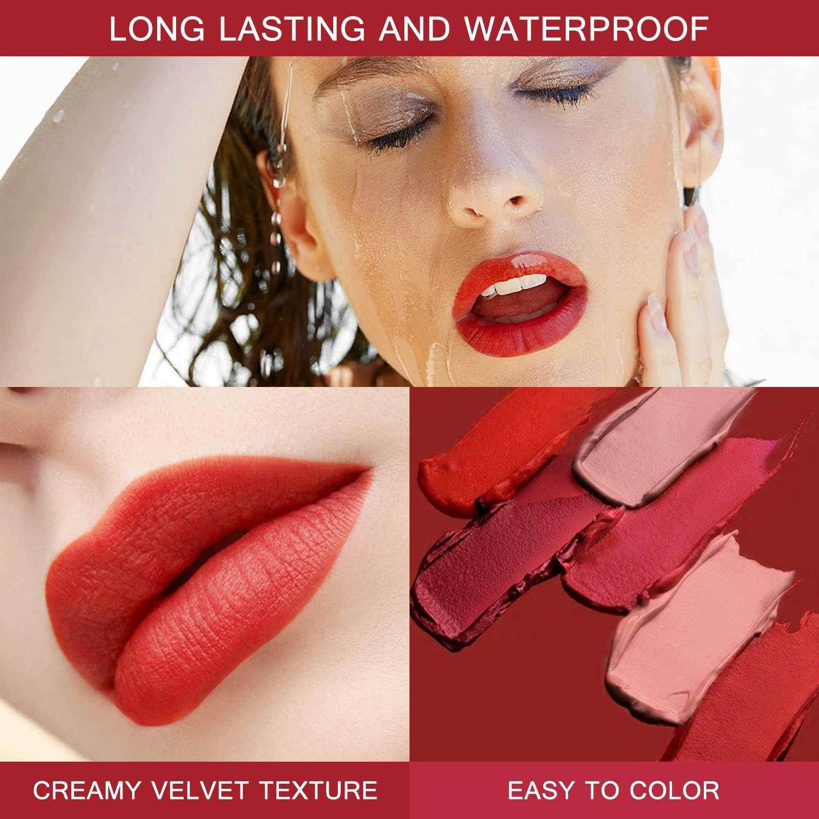 Spdoo Spdoo 15Pcs Matte Liquid Lipstick Set, Waterproof Long Lasting Non-Stick Cup Labiales Mate, Lip Gloss Sets Lipstick for Women Gift