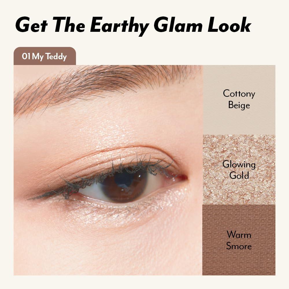 I\'M MEME I\'M MEME Wonder Soft Layer Palette - 7 Shades | Portable Size, Versatile, Blendable, Neutral Colors with Soft Texture, 01 My Teddy, 0.23 Oz