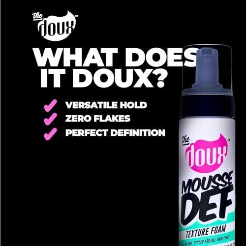 The Doux The Doux Mousse Def Texture Foam, Multi-Use Mousse Hair Foam to Style, Condition, Define, Volumize, and Add Shine - 7oz
