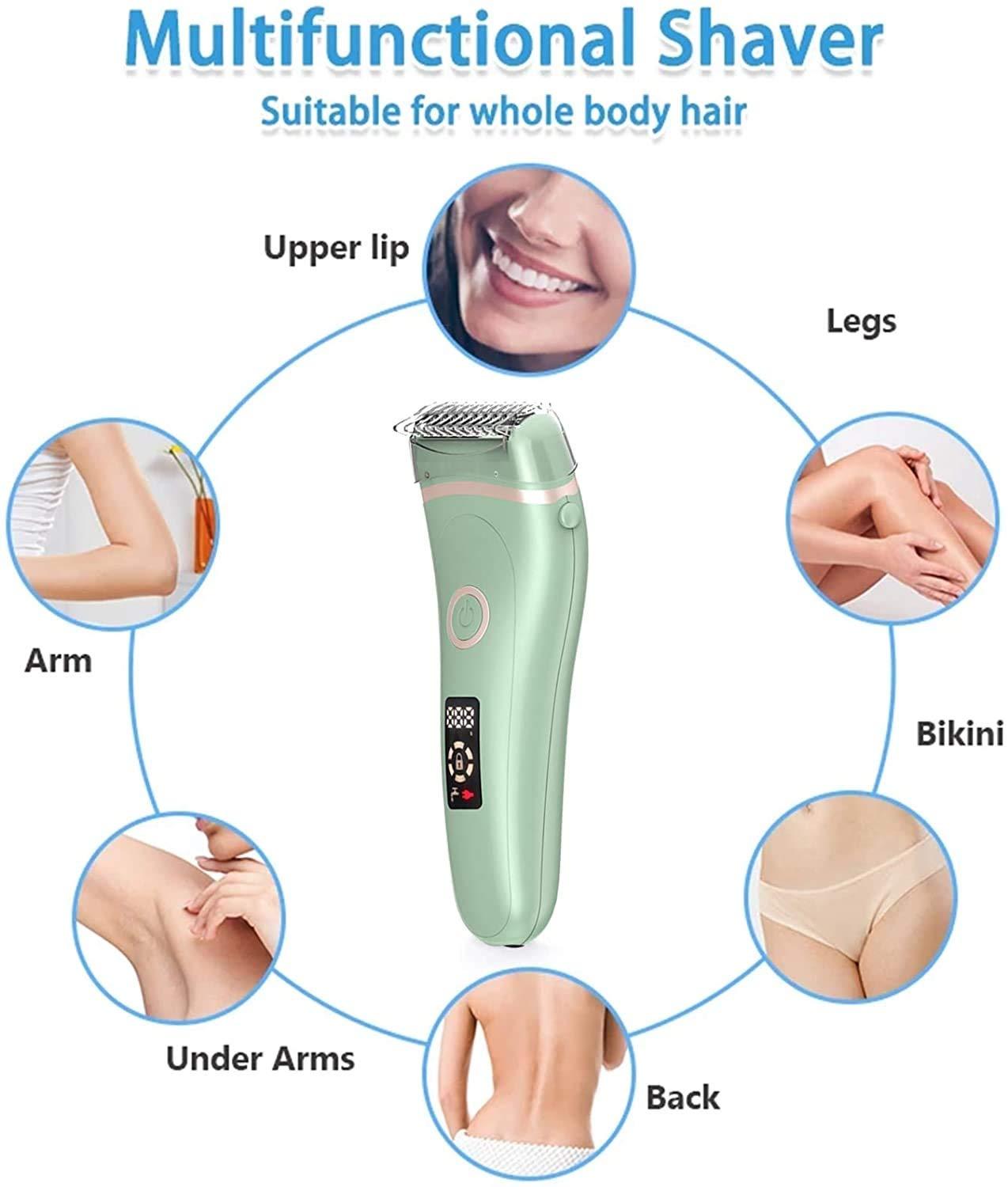 GIENEX GIENEX Hair Removal for Women, Shaver and Bikini Trimmer, Cordless, Rechargeable, Wet & Dry