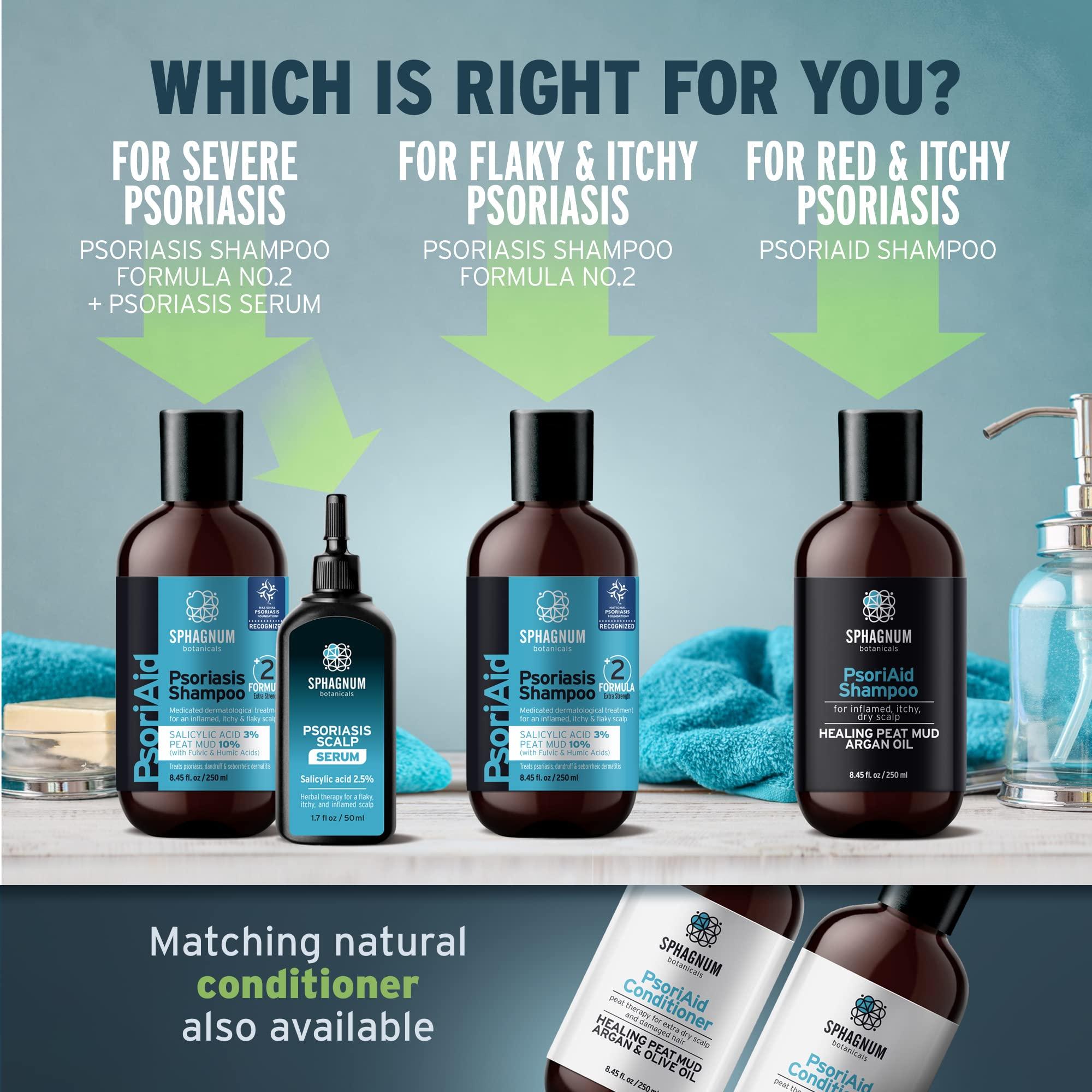 Sphagnum Botanicals Sphagnum Botanicals Psoriasis Shampoo - Peat Mud & Fulvic Acid Therapy for Itchy and Red Scalp Treatment. No Coal Tar. 8.45 Oz