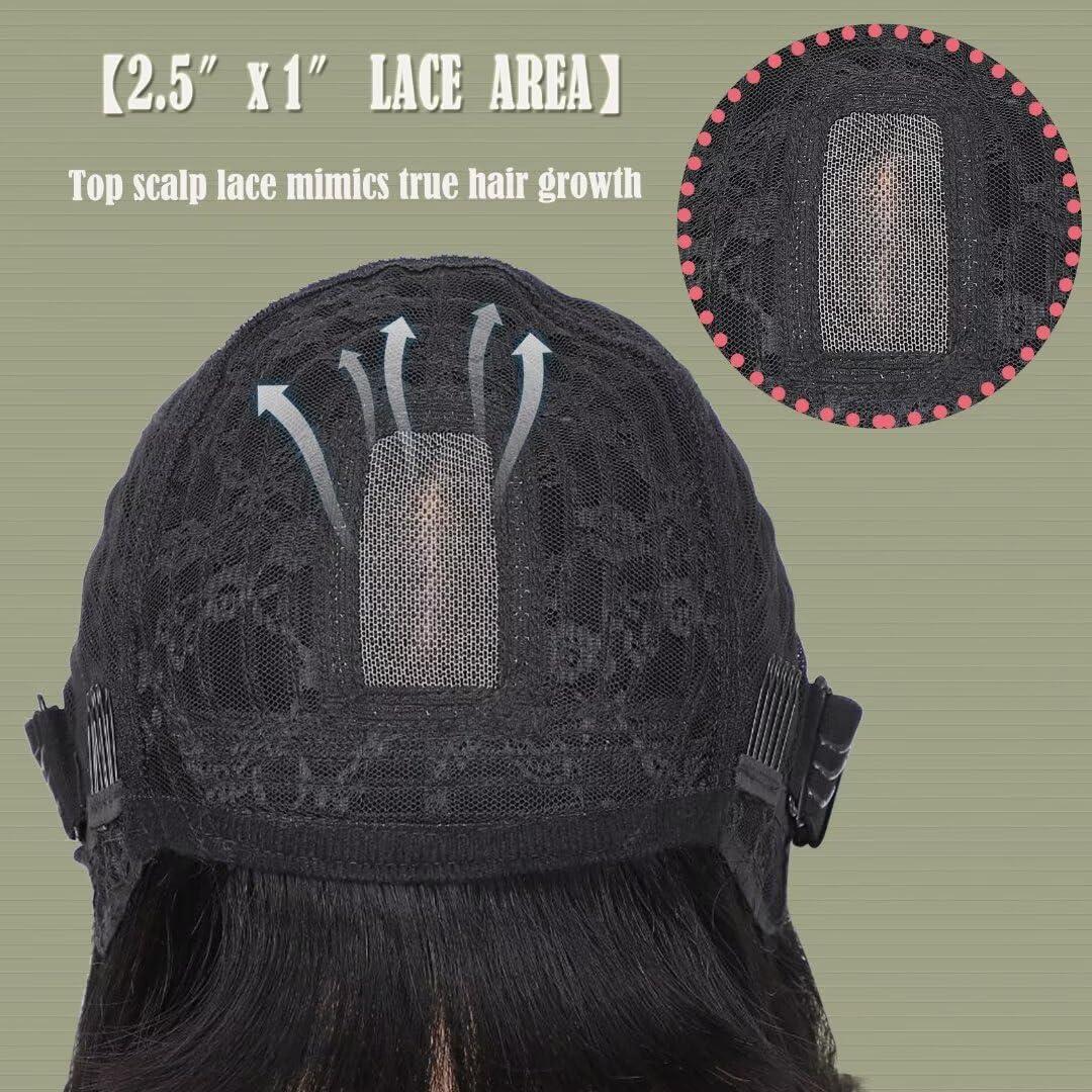 Aliesencia Aliesencia Bob Wig with Bangs Human Hair Wigs 12inch Straight Layered Bob Wigs with Bangs Human Hair 1B/99J# Highlight Glueless 2.5x1inch Lace Human Hair Wigs for Black Women(2378 1B/99J# 12inch)