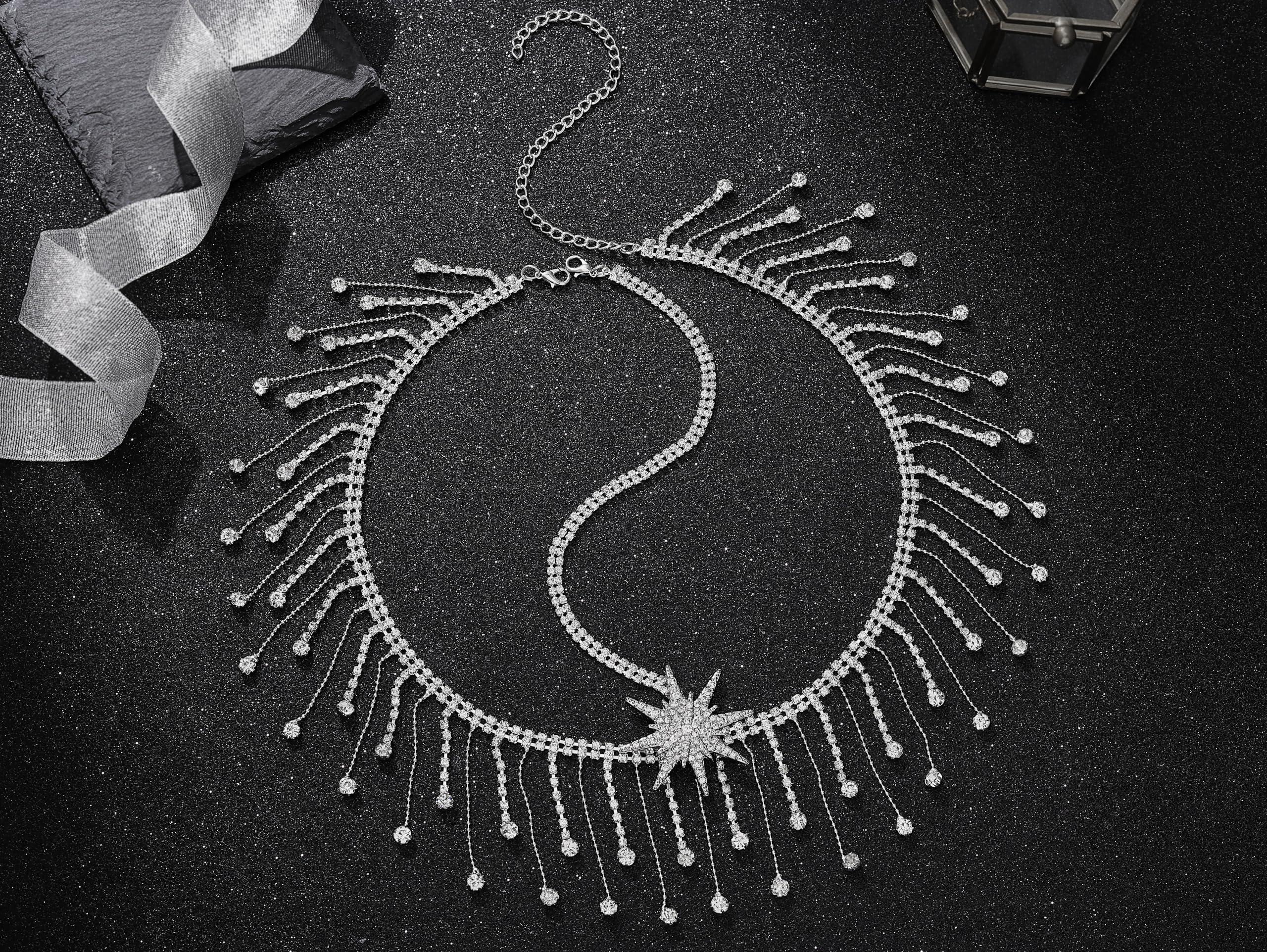 Yikisdy Yikisdy Silver Crystal Headband Sparkly Rhinestone HeadPiece Fashion Wedding Head Piece