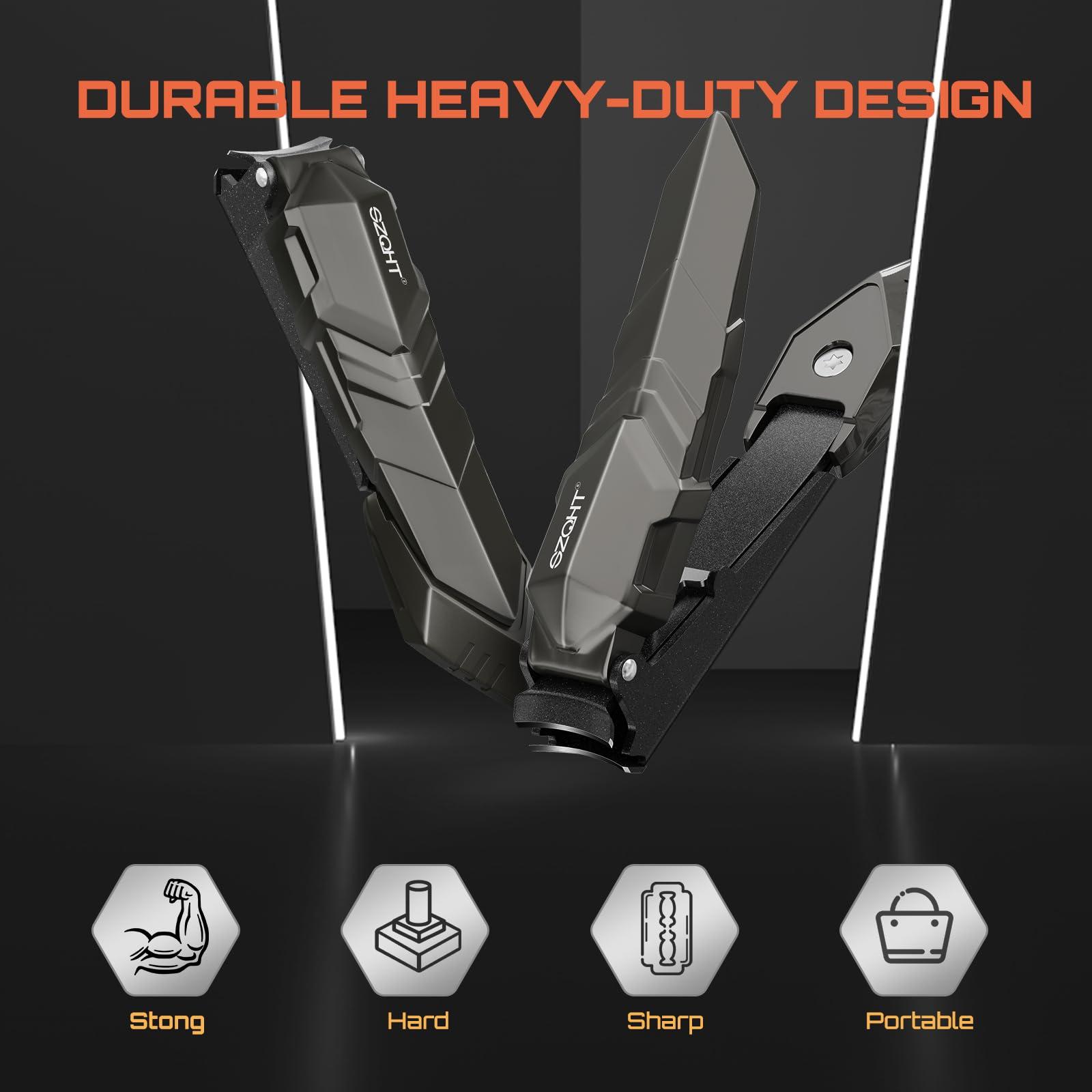 SZQHT Ultimate Mess-Free Nail Clippers with Catcher:&Ultra Wide Jaw Opening Nail Clippers Set Toenail Clippers for Thick Nails,Precise, Hygienic, and Durable Nail Care for Men and Women