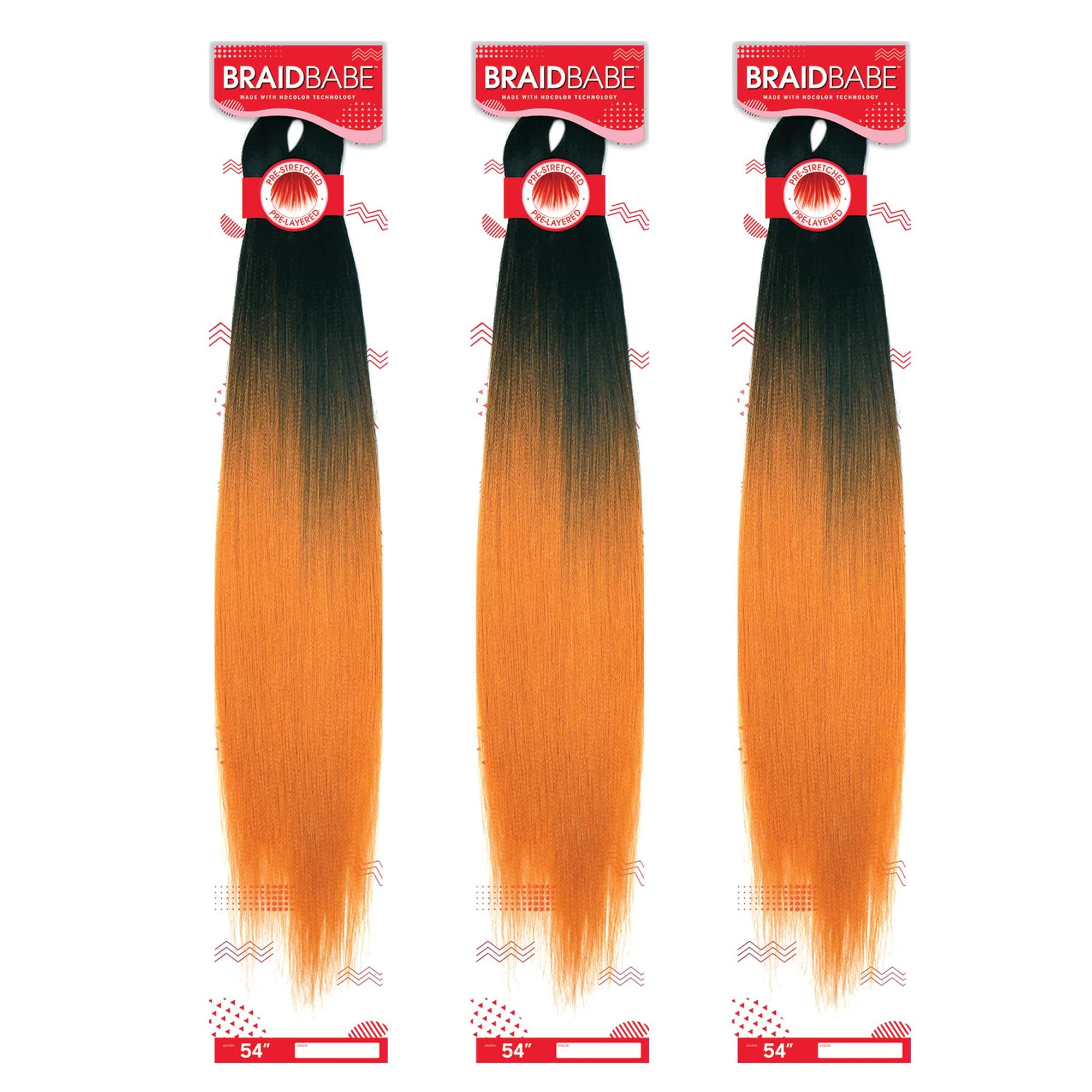 Outre Braids Outre Braids NEW COLOR! Outre Hair Braids PRE-STRETCHED BRAID BABE 54'' (3-Pack, 3OM/MCH)