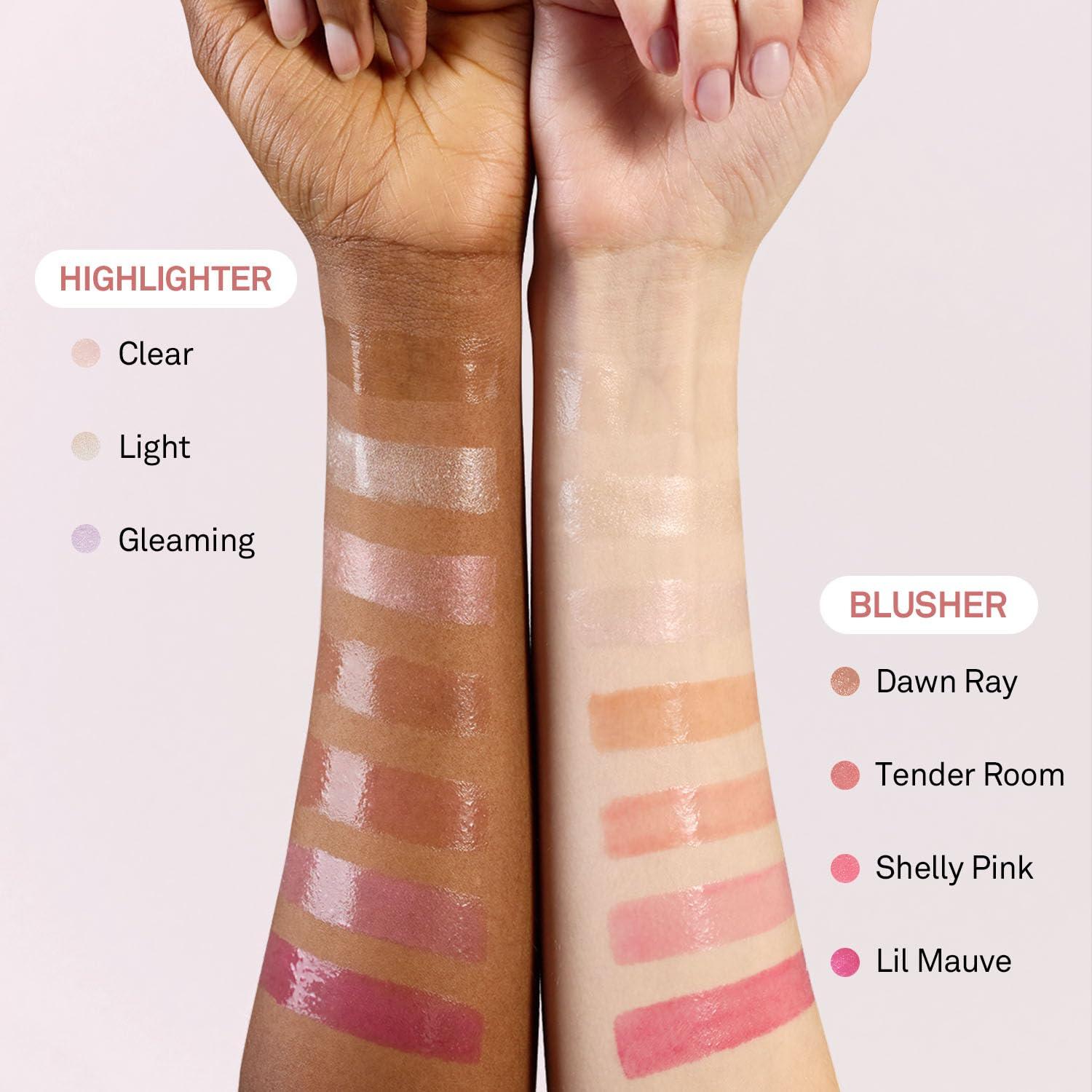 HINCE hince True Dimension Radiance Balm 10g - Shimmer Glow Face Highlighter Stick, Cream Blush Stick, Glass Skin, Korean Beauty, Valentines Day Gift for Women (TENDER ROOM, TP003)