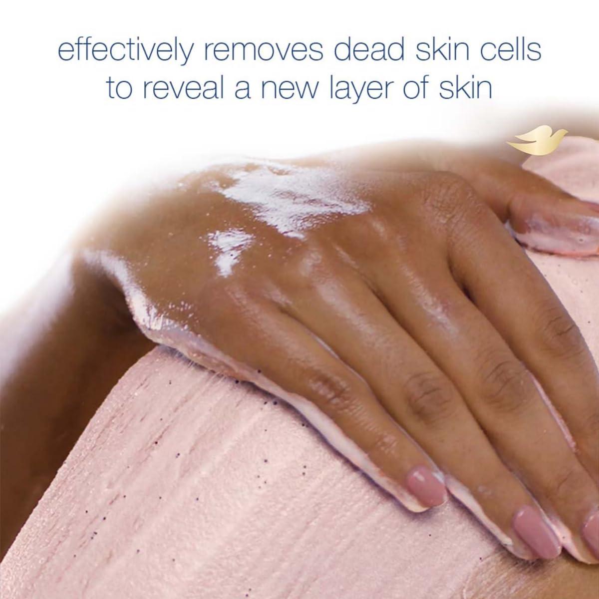 Dove Dove Scrub Pomegranate & Shea Butter For Silky, Soft Skin Body Scrub Exfoliates and Provides Lasting Nourishment 10.5 oz