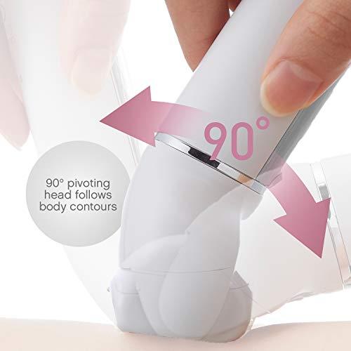 Panasonic Panasonic Cordless Shaver & Epilator for Women With 7 Attachments, Gentle Wet/Dry Hair Removal, Foot Scrubber & Body Cleansing Brush, ES-EL9A-S