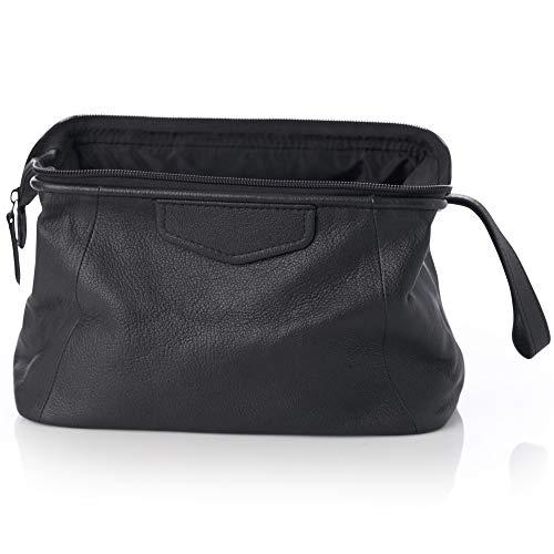 Alpine Swiss Alpine Swiss Lauter Toiletry Bag Genuine Leather Shaving Kit Dopp Kit Travel Case