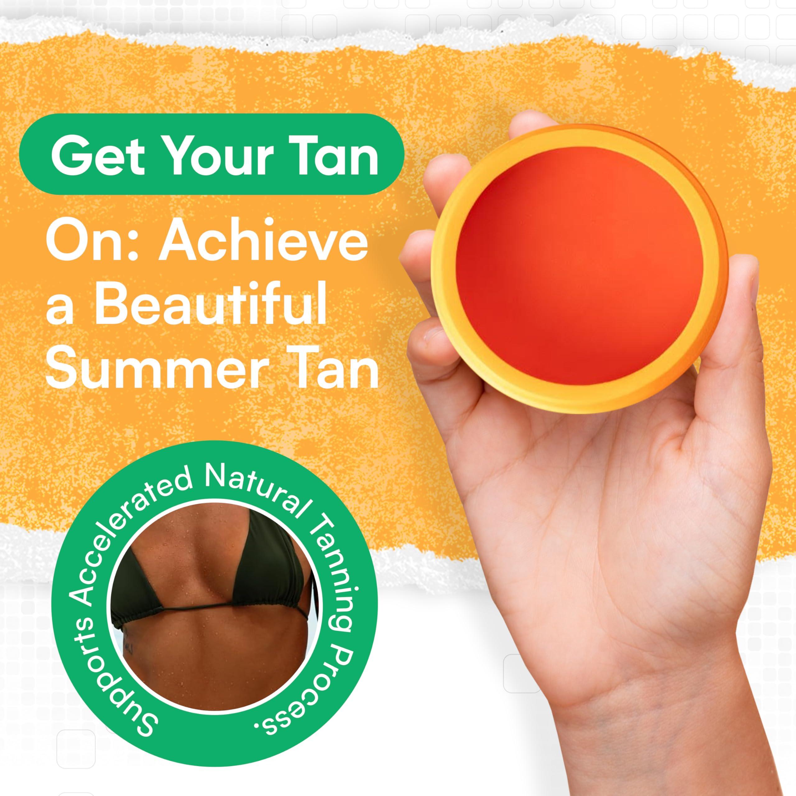 Carrot Sun Carrot Sun Tanning Accelerator 350ml Papaya Tanning Gel Natural Extract Sun Cream Dark Tanning Lotion for All Skin Types Tan Lotion with Papaya Oil for Even Beautiful Skin Coloring SPF0