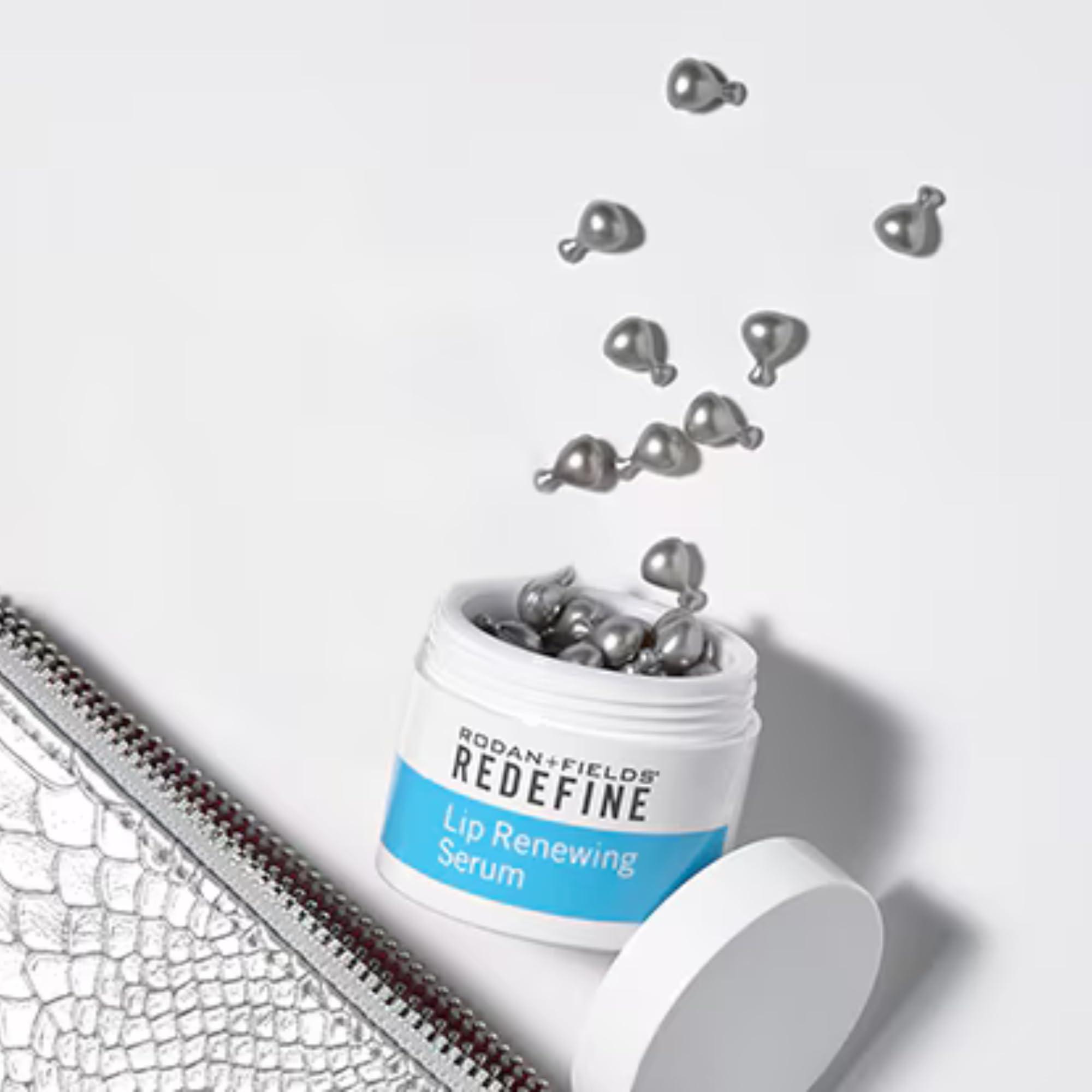 RODAN + FIELDS RODAN + FIELDS Lip Renewing Serum | 60 Capsules | Skincare for Dry, Cracked Lips | Sleep Mask Moisturizer With Shea Butter | Treatment