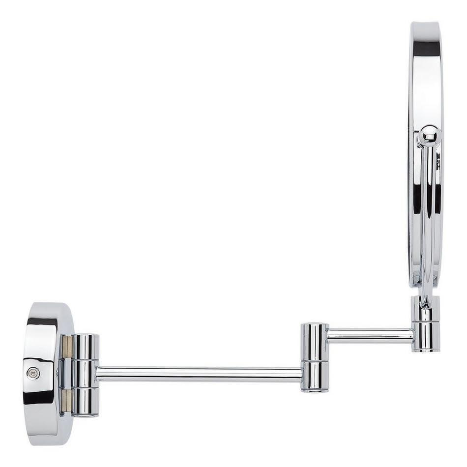 Signature Hardware Signature Hardware 953369 Harbin 9-5/8\" W x 12-5/8\" H Modern Circular Framed Bathroom Wall Mirror with Light - Brushed Gold