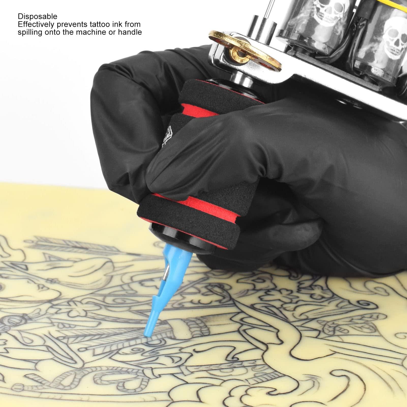 Pissente Diameter Grip Covers, 30pcs 1.2in Disposable Elastic Foam Universal Pen Grip Covers Grip Cover Pen Cover for Machine Pen